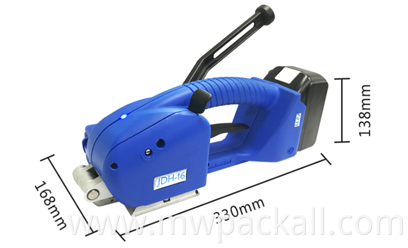 PP/PET 13/16 width PP and pet Hand Strapping /battery powered plastic strapping tool small hand packing machine